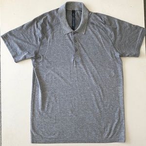 Lululemon Men Metal Vent SS Polo Shirt Gray, Large